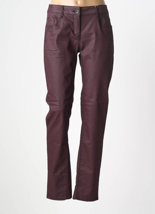 Pantalon slim stretch taille normale violet CECIL femme