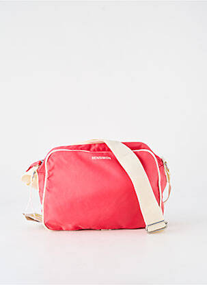 Sac multipoches forme rectangulaire rose BENSIMON femme