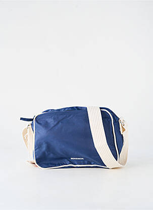 Sac fermeture zippée bleu BENSIMON unisexe