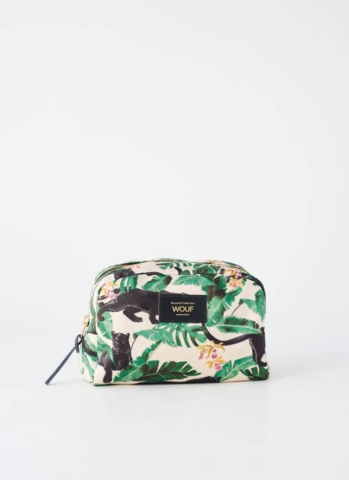 Pochette coutures renforcées vert WOUF unisexe