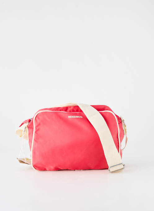 Sac multipoches forme rectangulaire rose BENSIMON femme