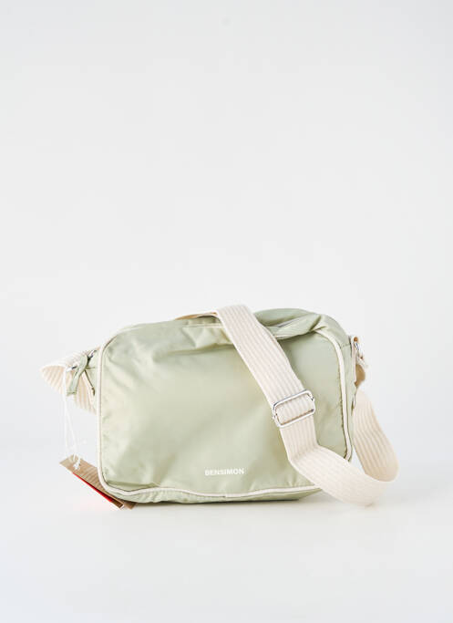 Sac multipoches forme rectangulaire vert BENSIMON femme