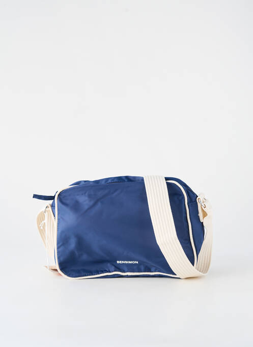 Sac fermeture zippée bleu BENSIMON unisexe