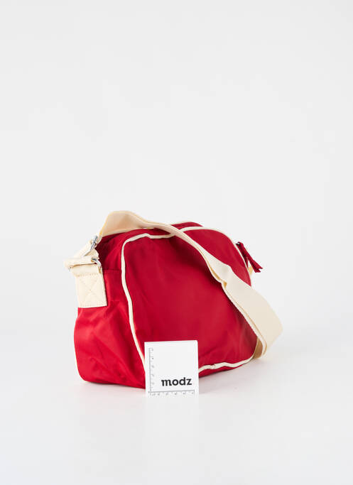 Sac fermeture zippée rouge BENSIMON unisexe