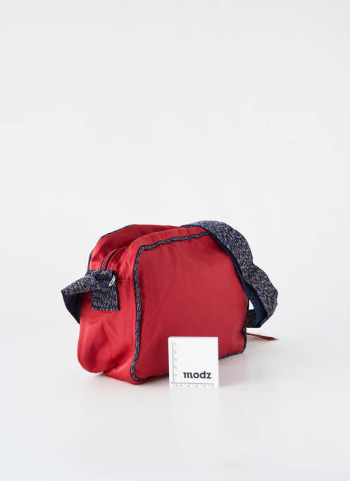 Sac fermeture zippée rouge BENSIMON unisexe