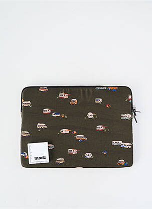 Pochette coutures renforcées vert WOUF unisexe