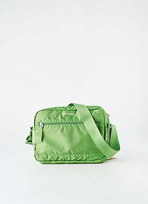 Sac multipoches forme rectangulaire vert BENSIMON femme