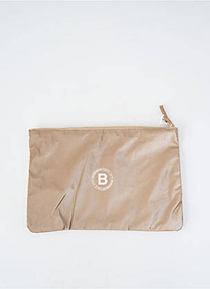 Trousse effet matière satinée beige BENSIMON femme