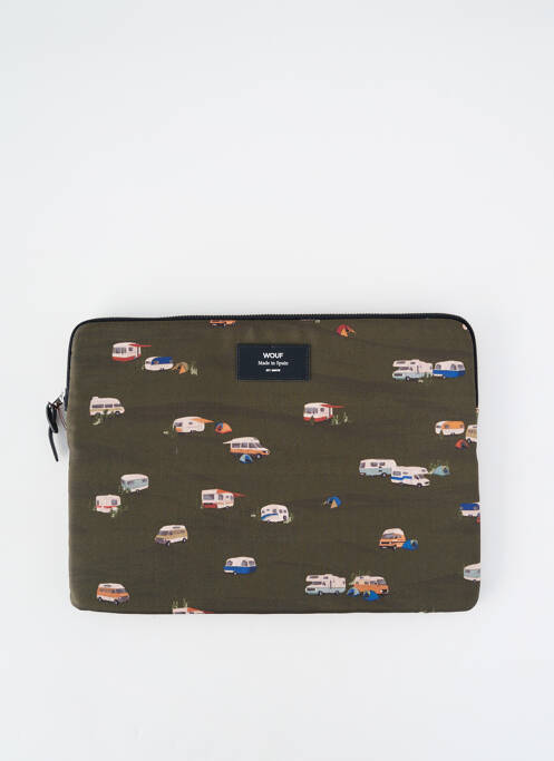 Pochette vert WOUF unisexe