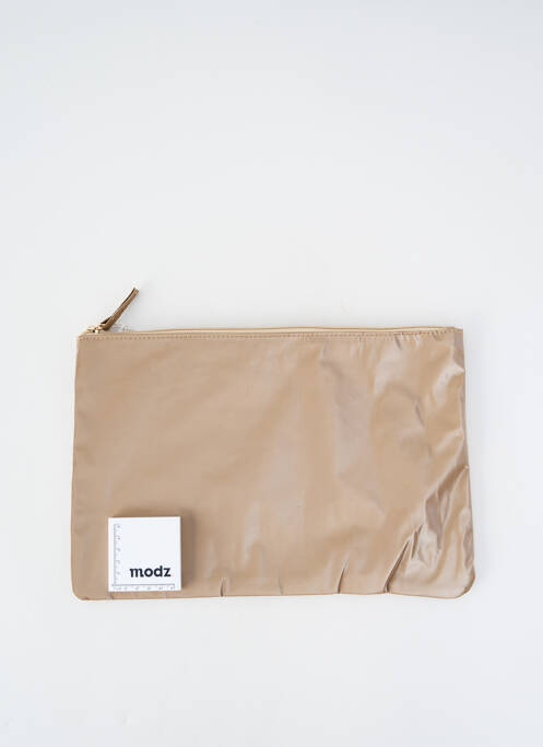 Trousse effet matière satinée beige BENSIMON femme