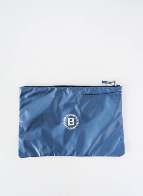Trousse effet matière satinée bleu BENSIMON femme