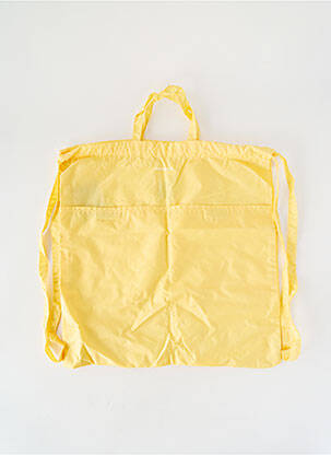 Sac à dos effet matière satinée jaune BENSIMON femme