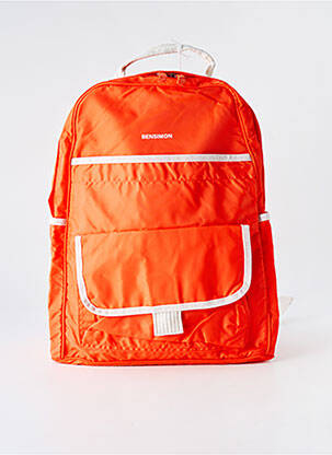 Sac à dos effet matière satinée orange BENSIMON femme