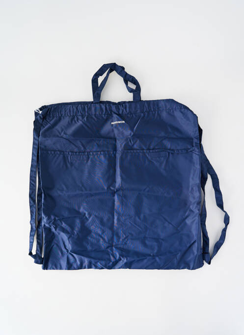 Sac à dos effet matière satinée bleu BENSIMON femme