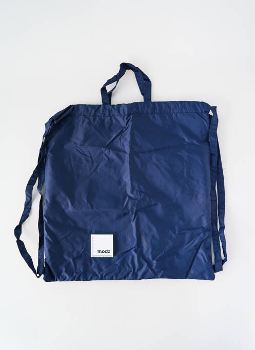 Sac à dos effet matière satinée bleu BENSIMON femme