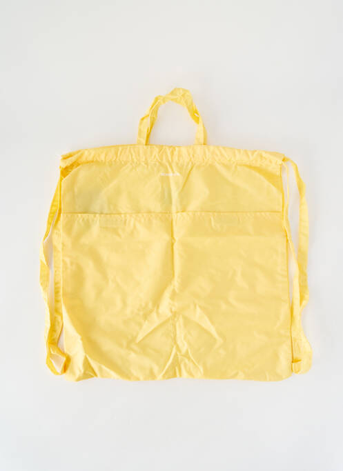 Sac à dos effet matière satinée jaune BENSIMON femme