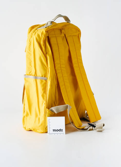 Sac à dos effet matière satinée jaune BENSIMON femme