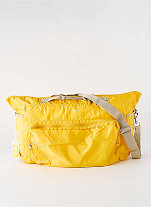 Sac fermeture zippée jaune BENSIMON femme