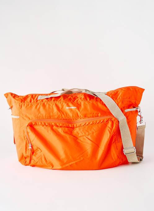 Sac fermeture zippée orange BENSIMON femme
