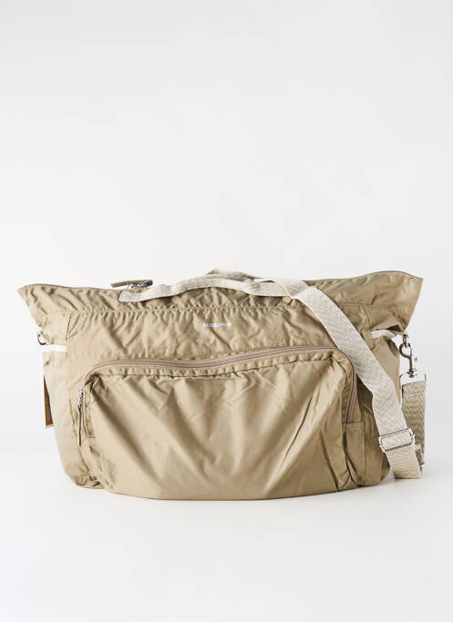 Sac fermeture zippée vert BENSIMON unisexe