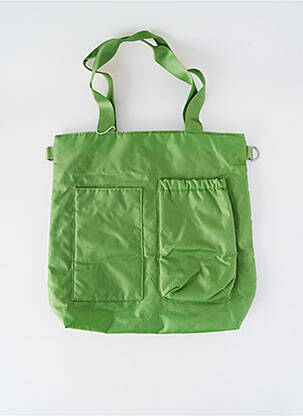 Sac multipoches forme carré vert BENSIMON femme