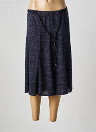Jupe mi-longue stretch bleu NIKI MODE femme