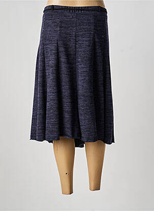 Jupe mi-longue stretch bleu NIKI MODE femme