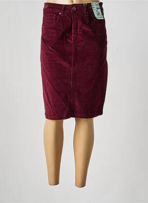 Jupe mi-longue stretch violet S.QUISE femme