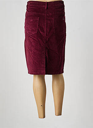 Jupe mi-longue stretch violet S.QUISE femme