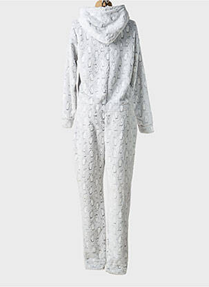 Combi-pantalon manches longues gris REBELLE femme