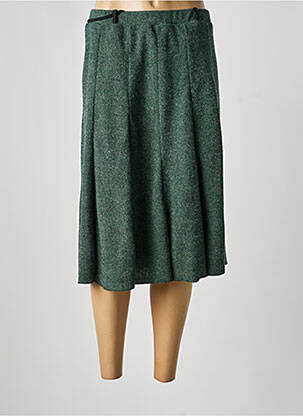 Jupe mi-longue coupe droite vert NIKI MODE femme