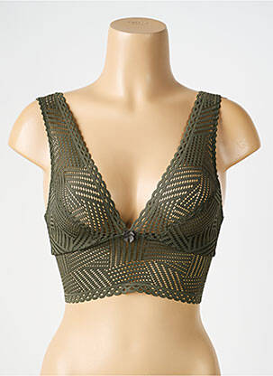 Soutien-gorge sans armature bralettes vert ANTIGEL femme