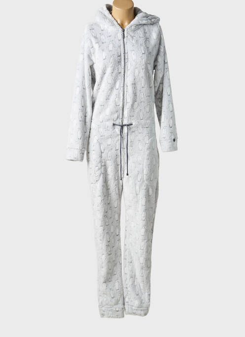 Combi-pantalon manches longues gris REBELLE femme