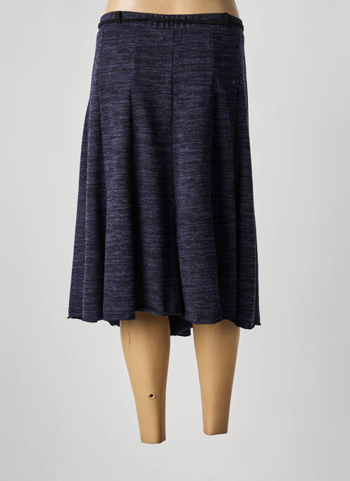 Jupe mi-longue coupe droite bleu NIKI MODE femme