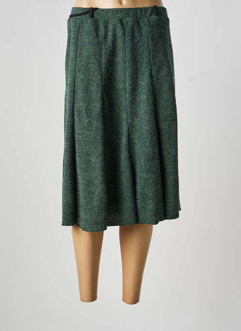 Jupe mi-longue coupe droite vert NIKI MODE femme