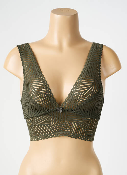 Soutien-gorge sans armature bralettes vert ANTIGEL femme