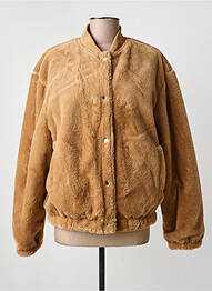 Blouson fermeture pressionnée beige ATTRAIT femme