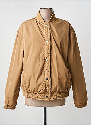Blouson col v beige ATTRAIT femme