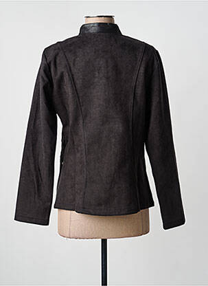 Veste casual tissage suedine noir S.QUISE femme