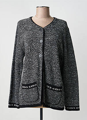 Gilet manches longues stretch noir TEL'TELLE femme