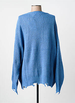Pull col v manches longues bleu 2W PARIS femme