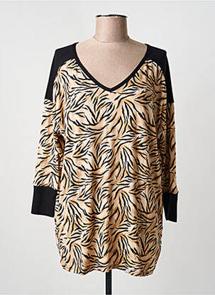 Pull stretch beige ANTIGEL femme