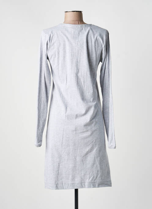 Chemise de nuit sérigraphie gris REBELLE BY PASTUNETTE femme