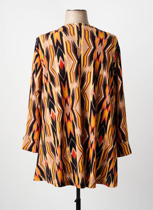 Top tissage jersey manches longues jaune 2W PARIS femme