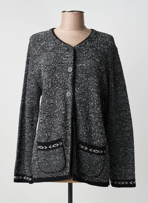 Gilet manches longues stretch noir TEL'TELLE femme