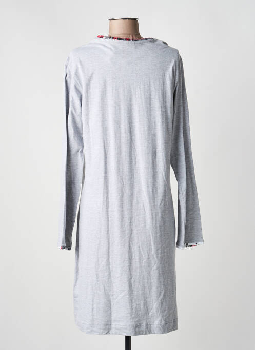 Chemise de nuit sérigraphie gris REBELLE BY PASTUNETTE femme