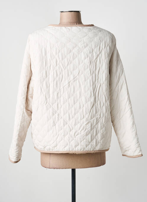 Doudoune poches sans capuche beige O.P.L FASHION femme