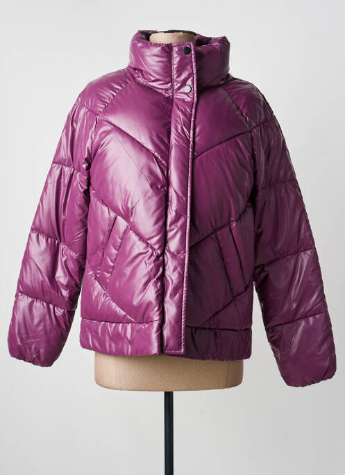 Doudoune poches sans capuche violet ATTRAIT femme