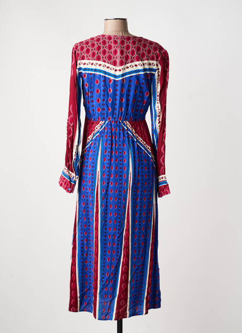 Robe longue manches longues manches longues bleu AN' GE femme