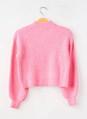 Pull stretch manches longues rose GARCIA fille
